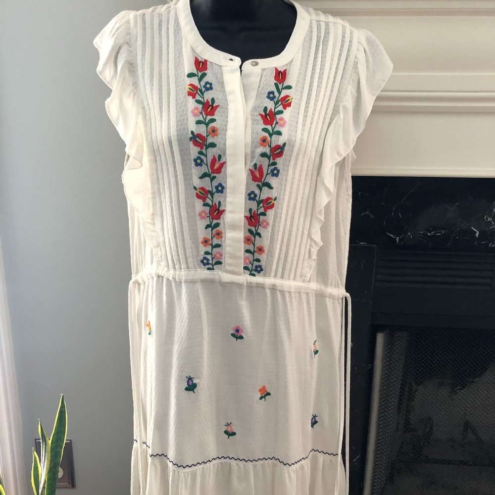 White Embroidered Dress